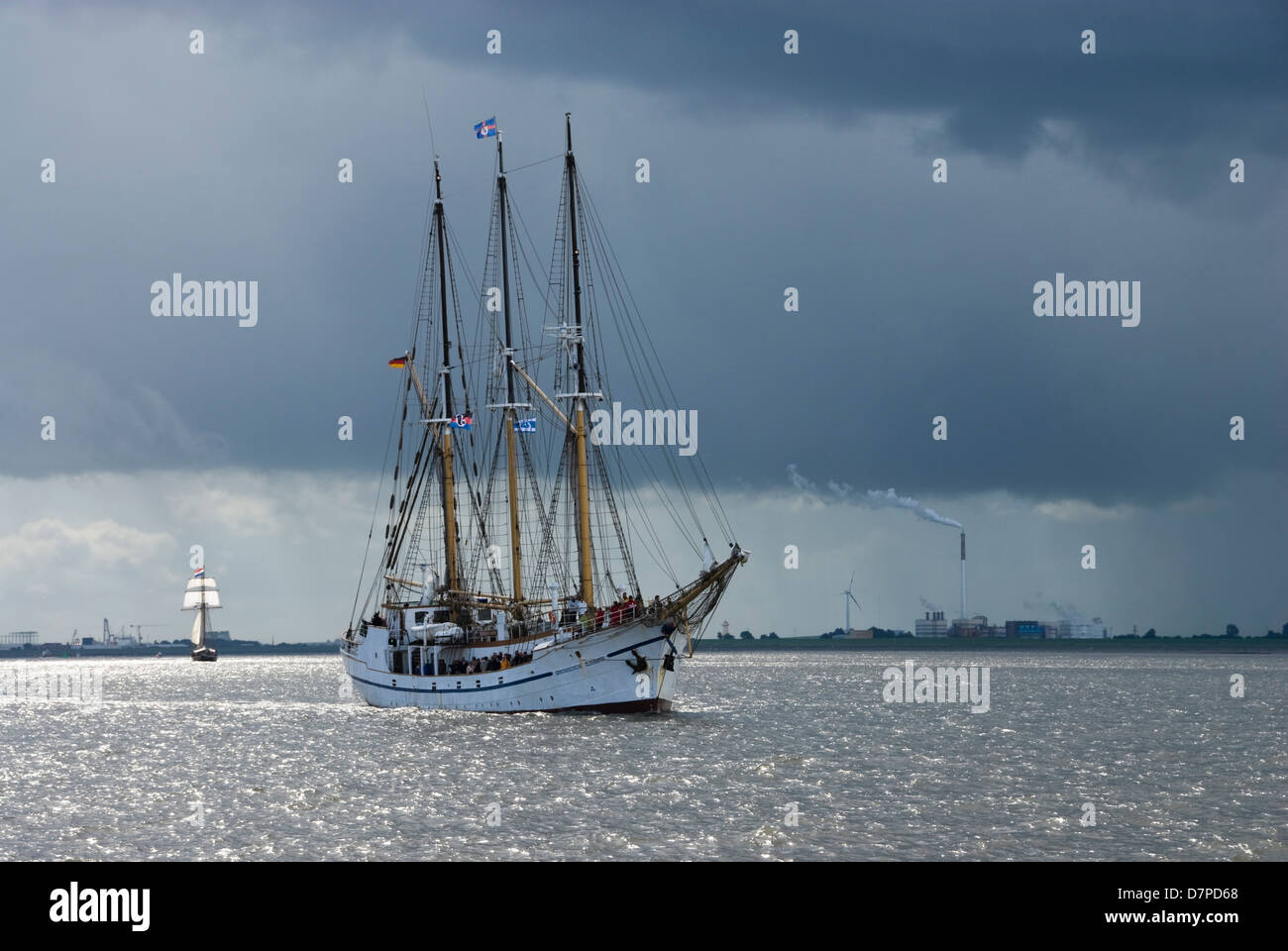 Bremerhaven, Grosssegler und Segelschulschiff "Grossherzogin Elisabeth" (Baujahr 1901), Elsfleth Stock Photo