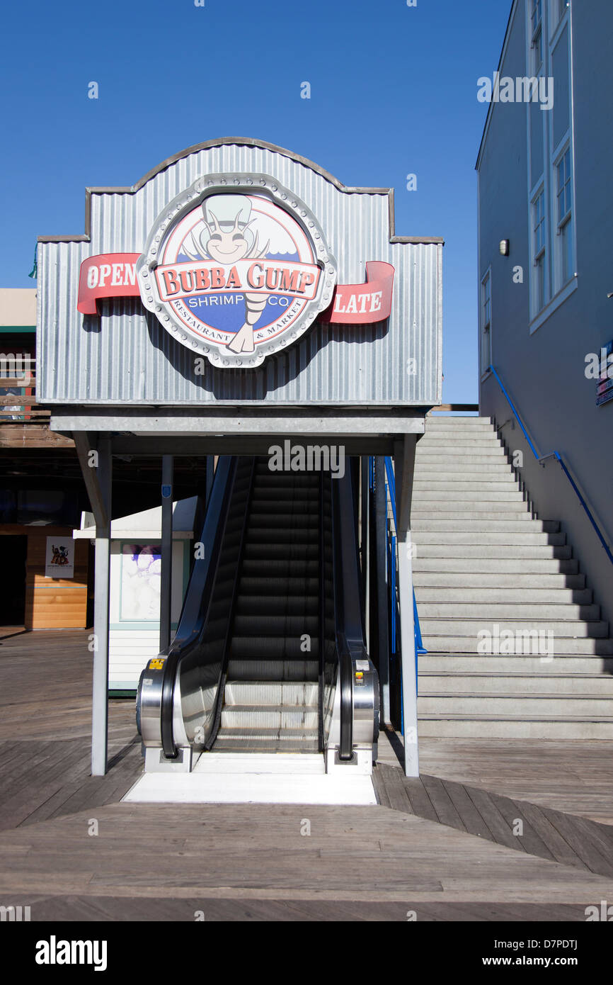 Bubba Gump Shrimp Company restaurant on Pier 39, Fisherman's Wharf, San