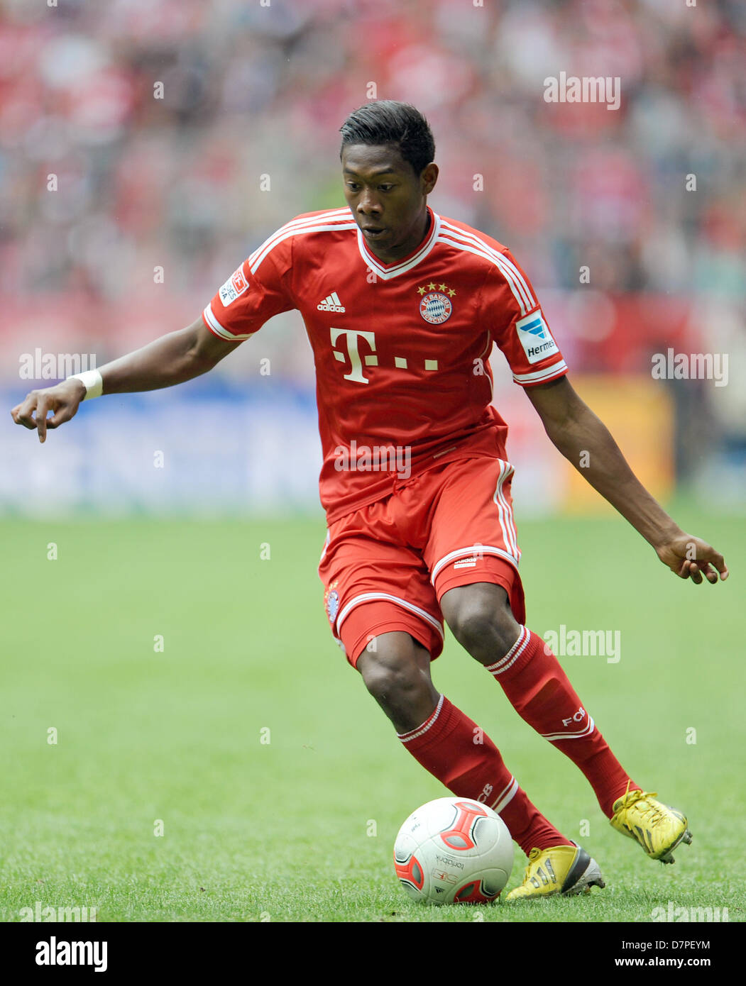 Allianz arena bayern munichs david alaba hi-res stock photography and ...