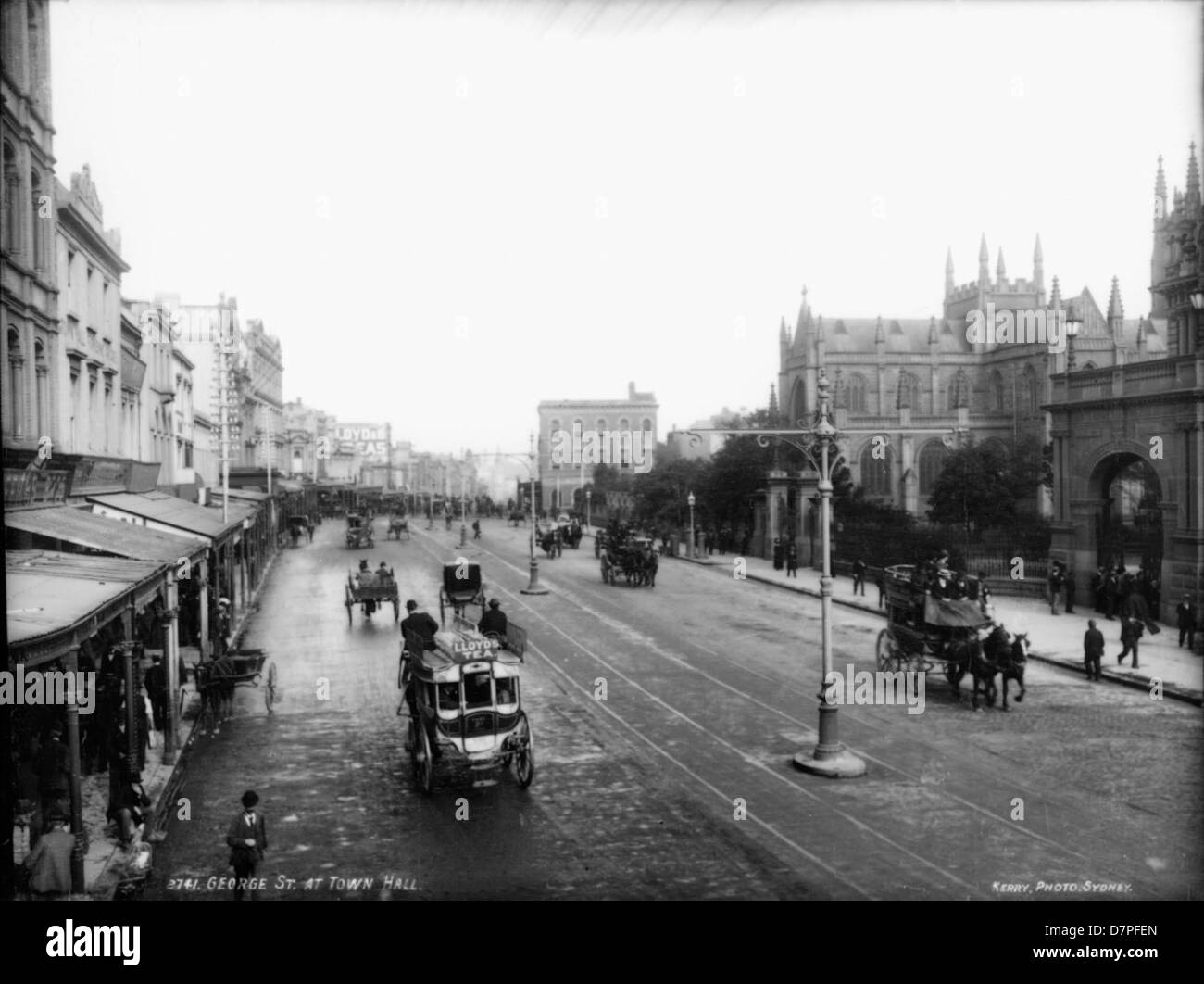 Street at Town Hall Stock Photo Alamy