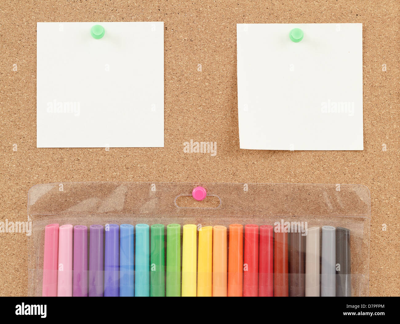 View color markers notes hi-res stock photography and images - Alamy