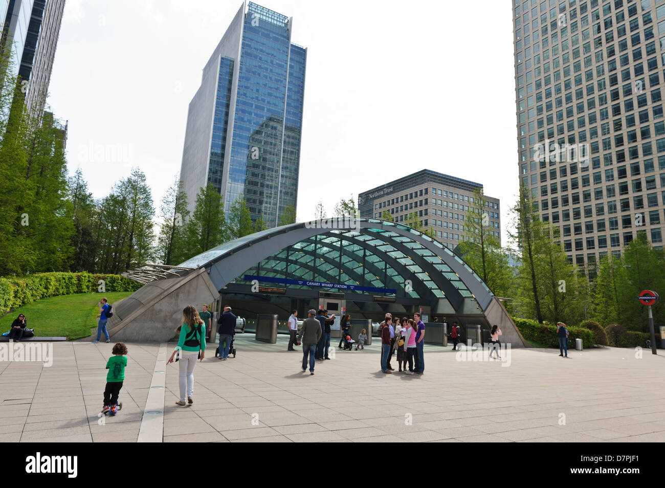 Jubilee Plaza, Canary Wharf, London, England, United Kingdom. Stock Photo