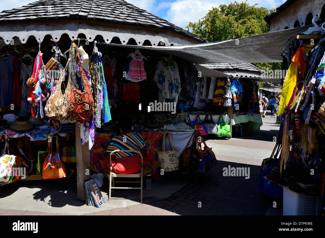 Market Place shopping in Philipsburg, St. Maarten, Netherland Antilles