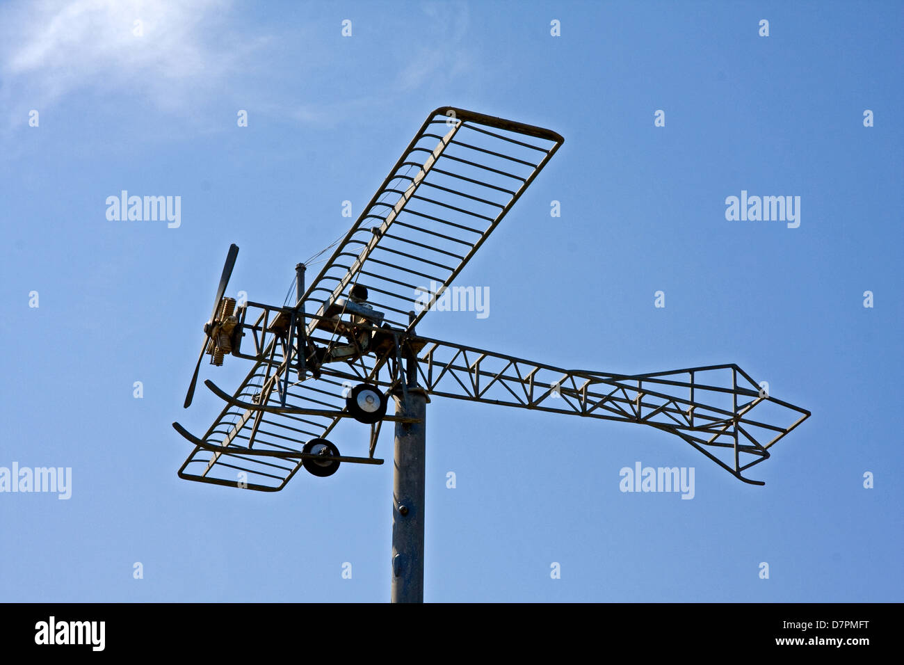 Model of Blackburn Mercury Mk 1/2 on display on promenade at Filey