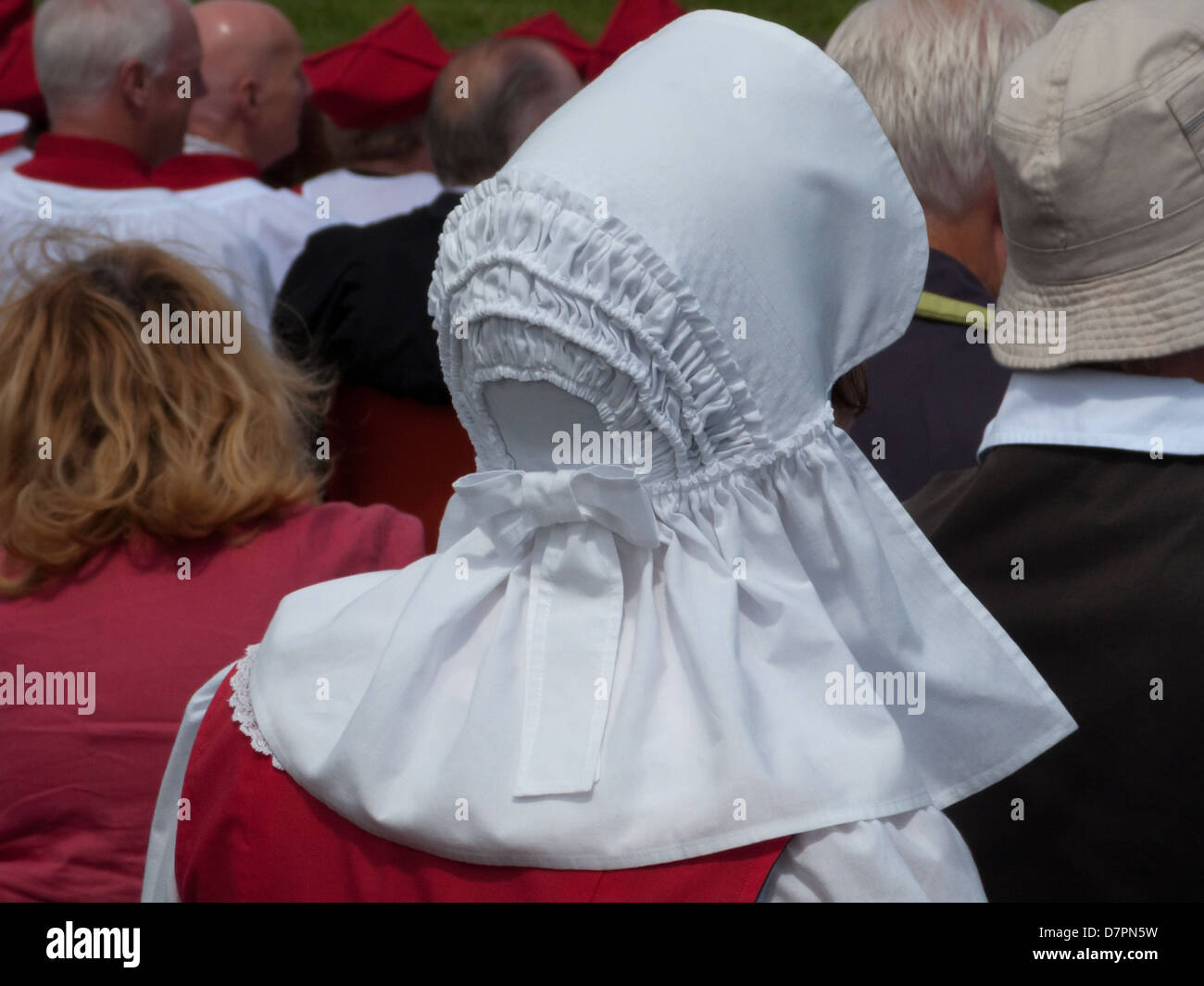 Britain's Queen Elizabeth II holds her handbag as she presides over the  Tynwald ceremony on the Isle of Man Stock Photo - Alamy