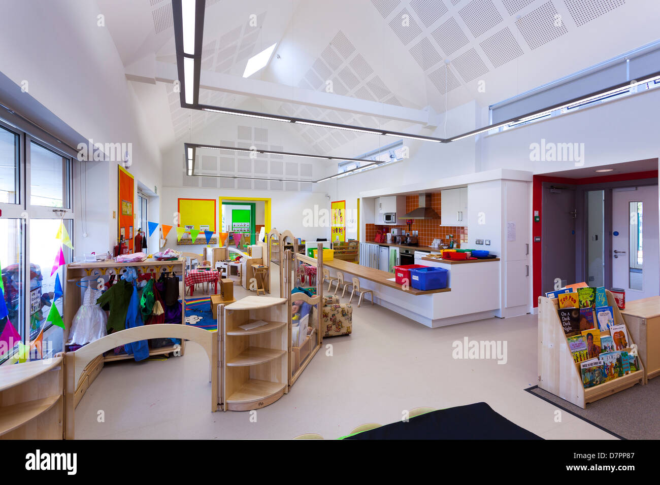 unoccupied nursery school classroom Whitley Park Nursery School Reading Stock Photo
