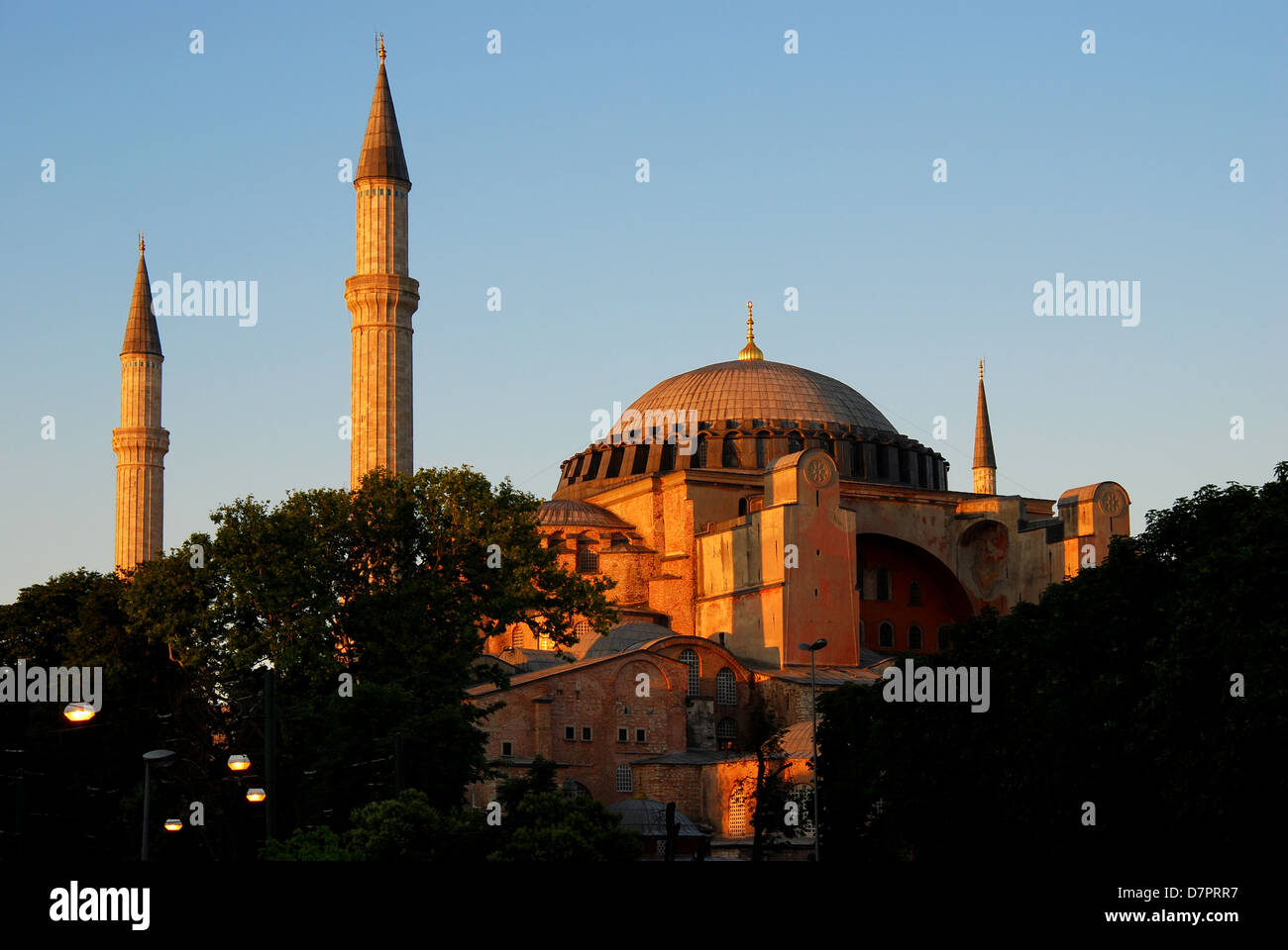 Hagia Sophia, Ayasofya is a former patriarchal basilica, later a mosque, now a museum in Istanbul, Turkey. Stock Photo