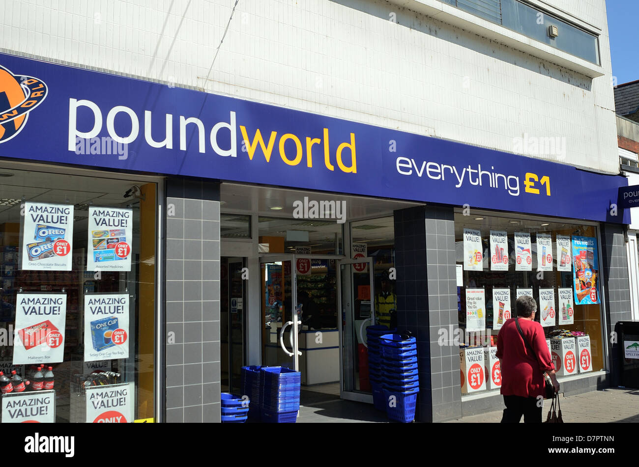 Entrance to a Poundworld shop in Staines High street Stock Photo Alamy Entrance to a Poundworld shop in Staines High street Stock Photo Alamy