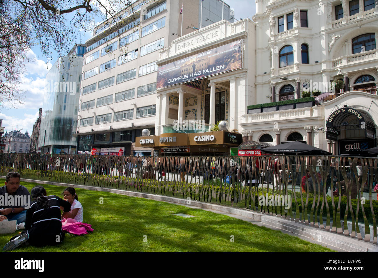 View of Leicester Square showing Empire Casino, West End, London, England, United Kingdom Stock Photo