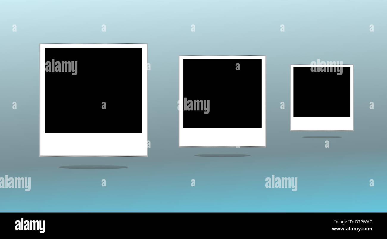 instant photo frames set Stock Photo Alamy