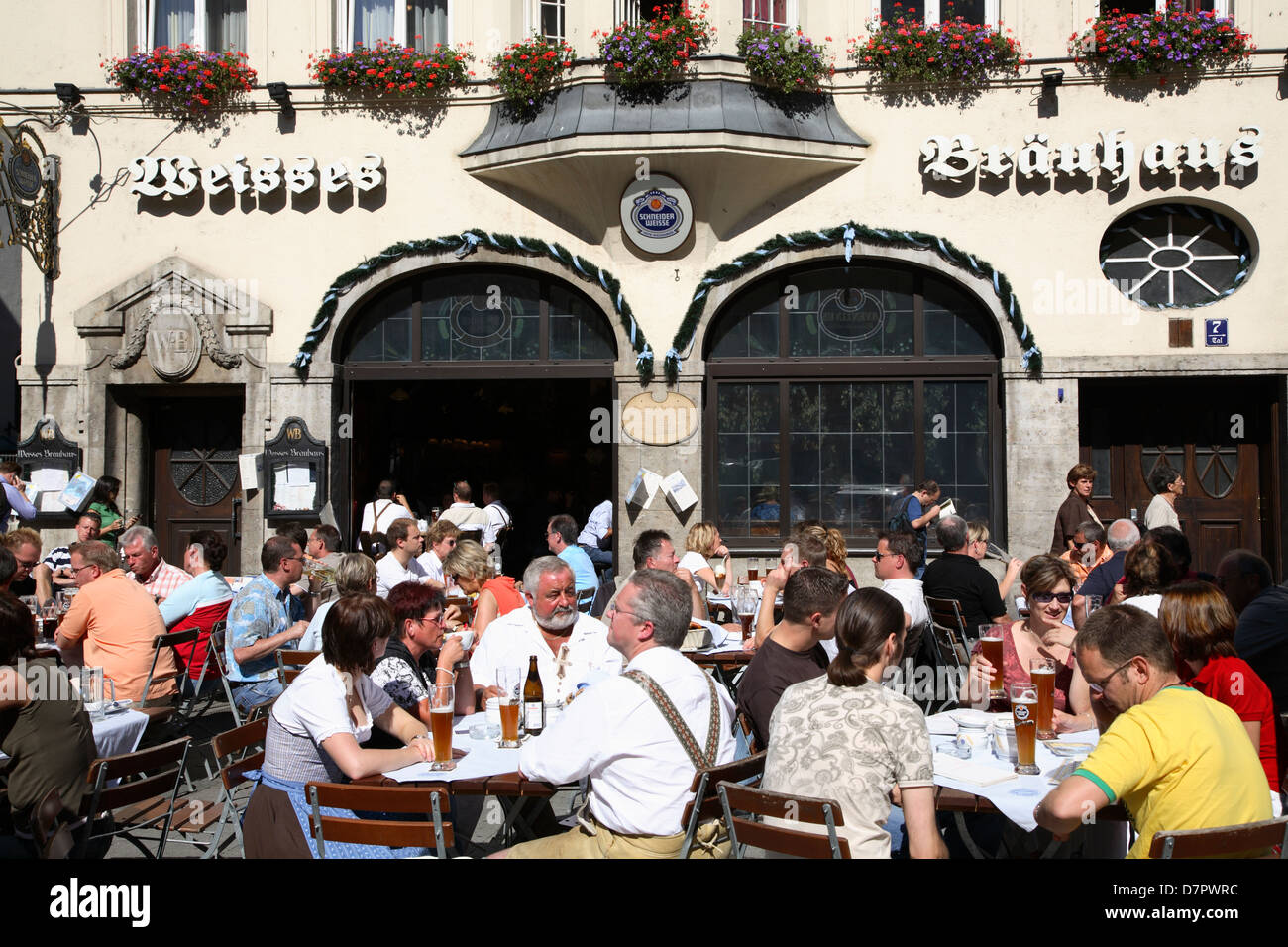Weisses Brauhaus, Old town, Munich, Bavaria, Germany Stock Photo