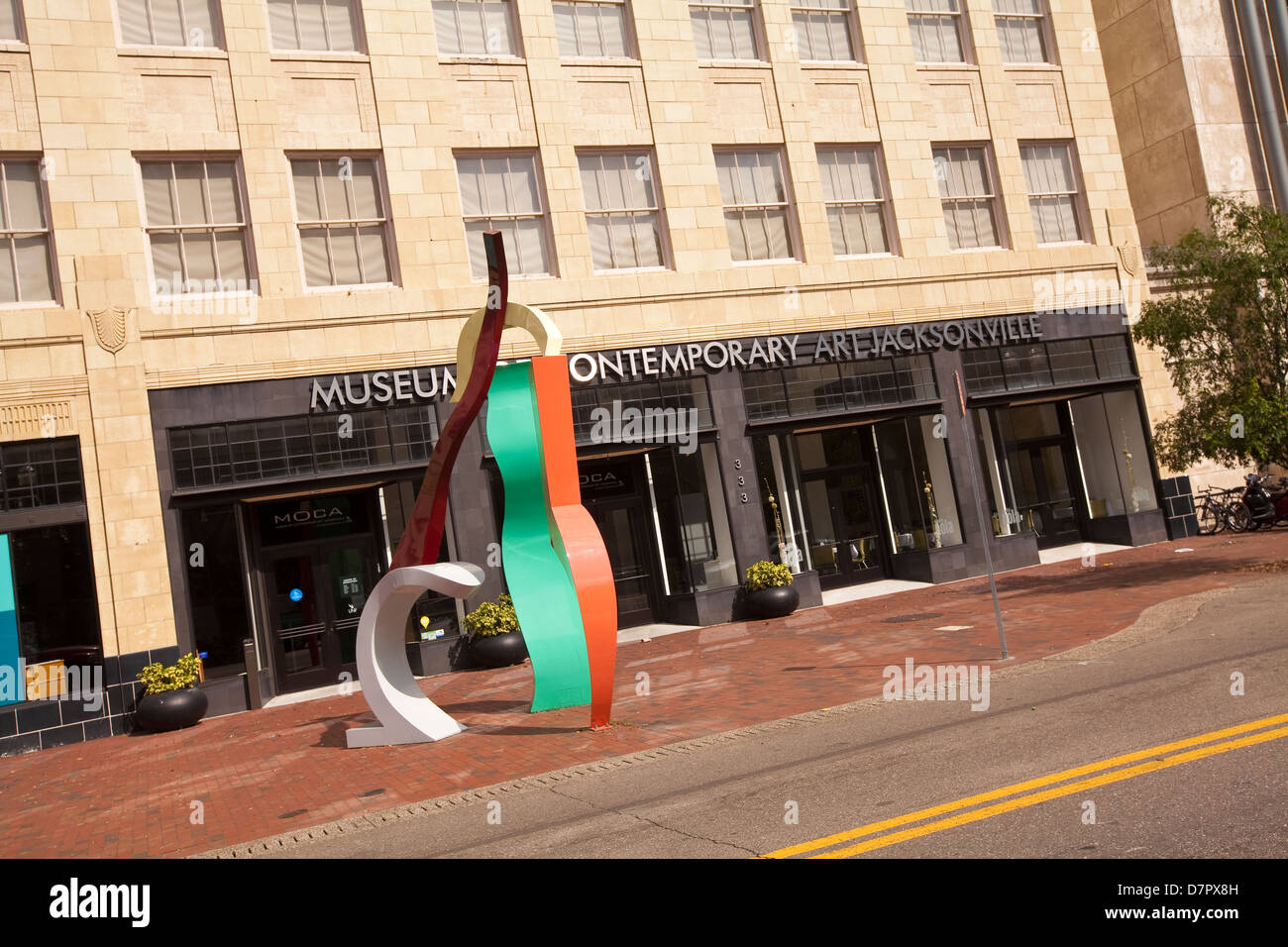 The Museum of Contemporary art is seen in Jacksonville, Florida Stock