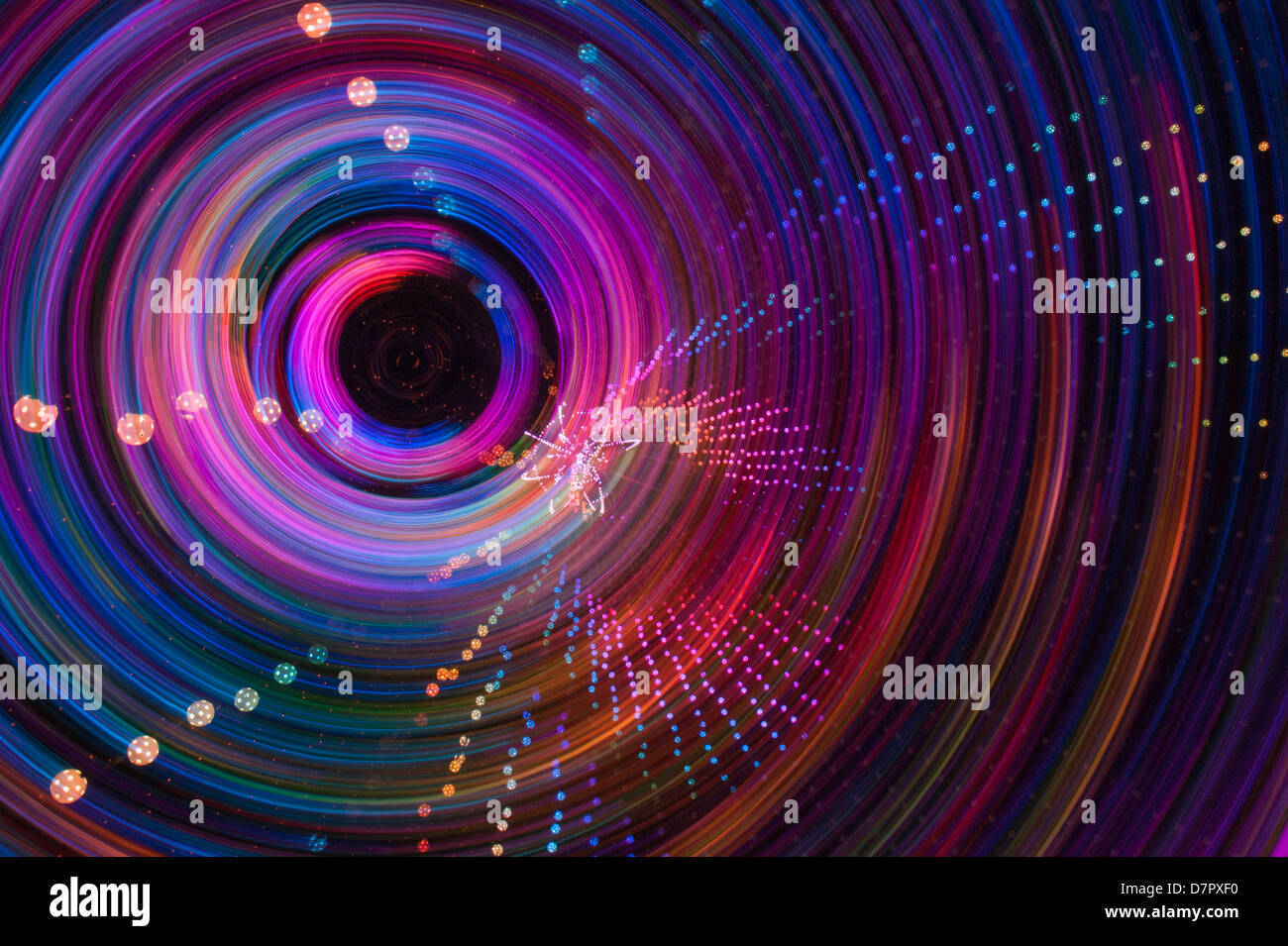 Abstract image of Christmas lights on the Christmas tree in Victoria