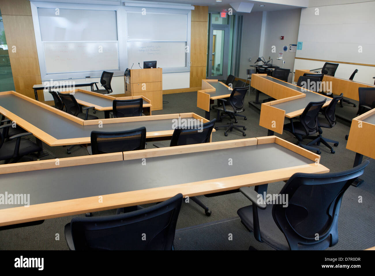 Empty college lecture hall - USA Stock Photo