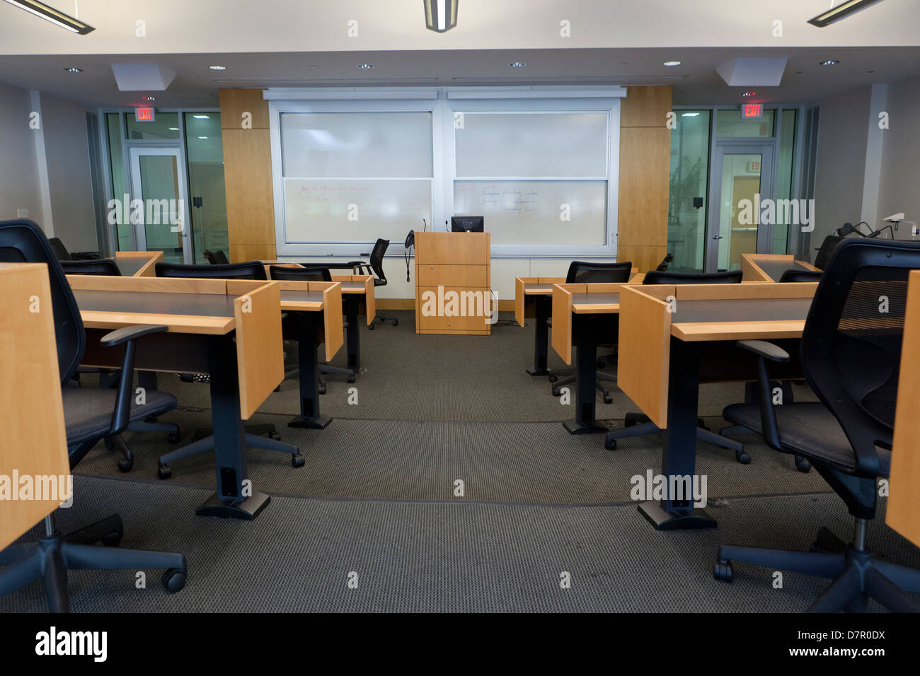 Empty college lecture hall - USA Stock Photo