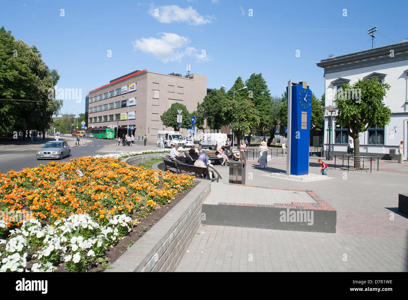 liepaja, latvia, baltic city country historical kurzeme latvia latvija liepaja monument Stock Photo