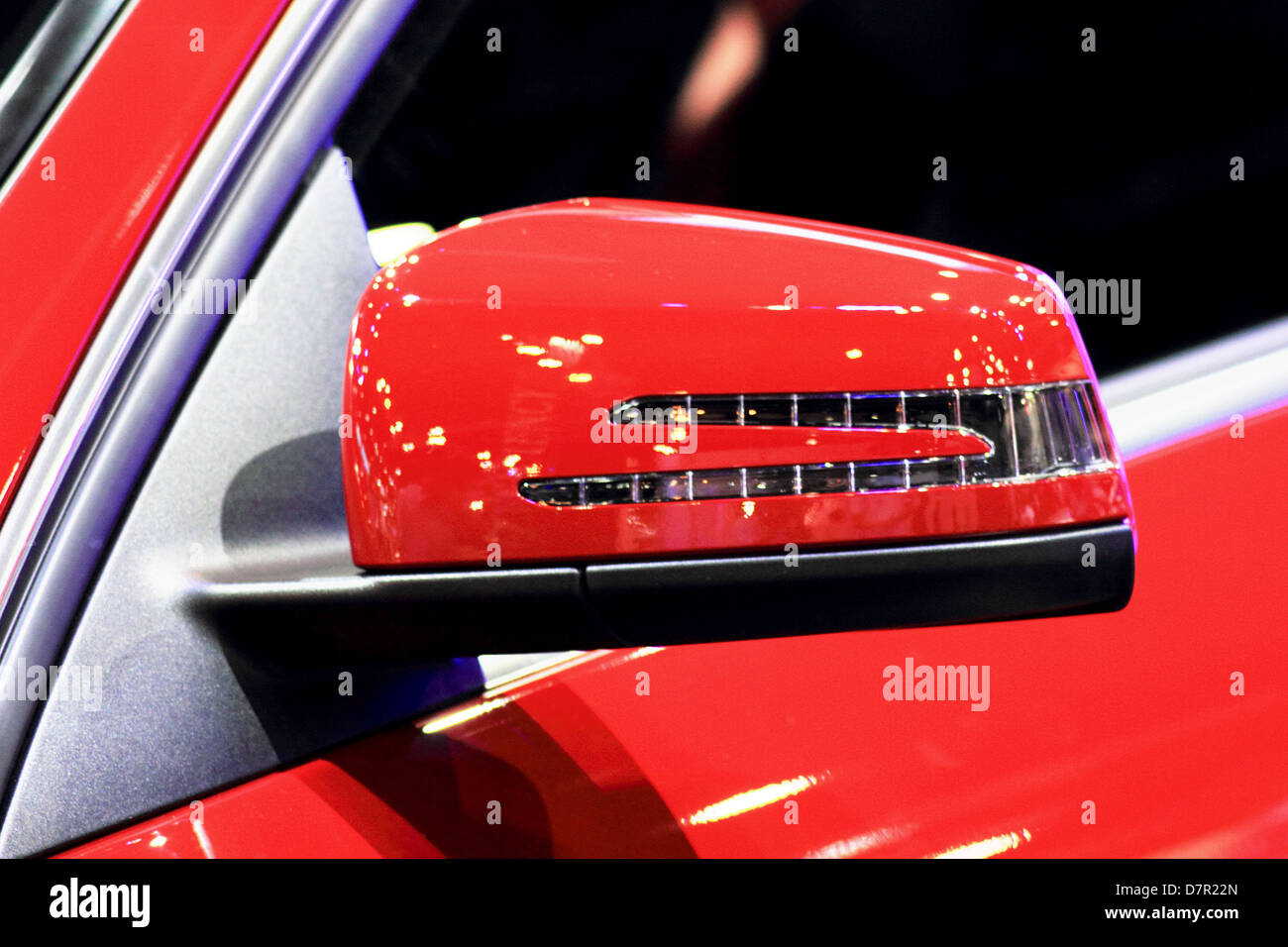 A car side mirror in a close up Stock Photo Alamy