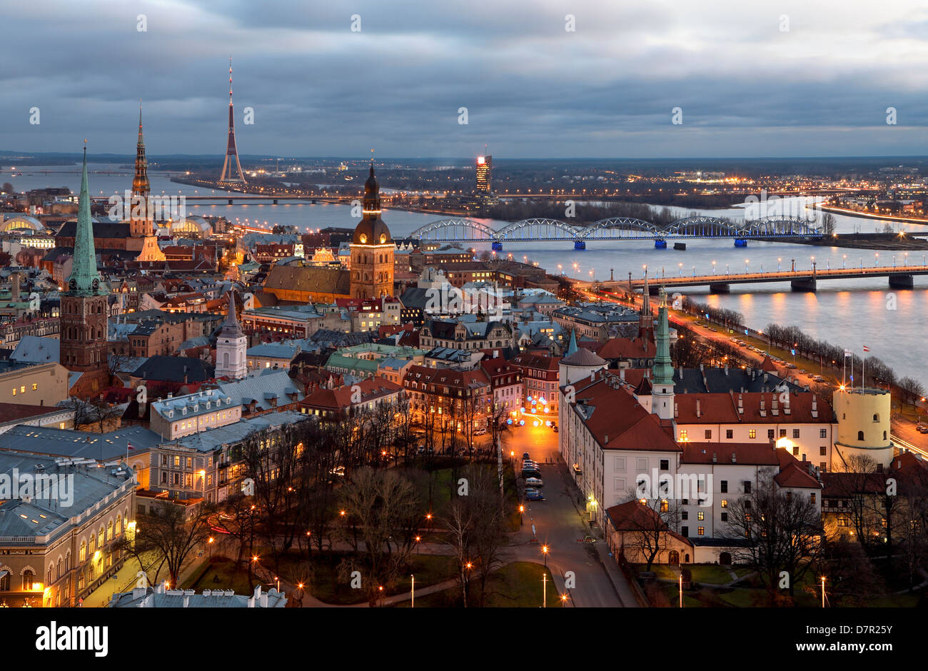 Classical view of Riga. Old Riga, Latvia Stock Photo - Alamy