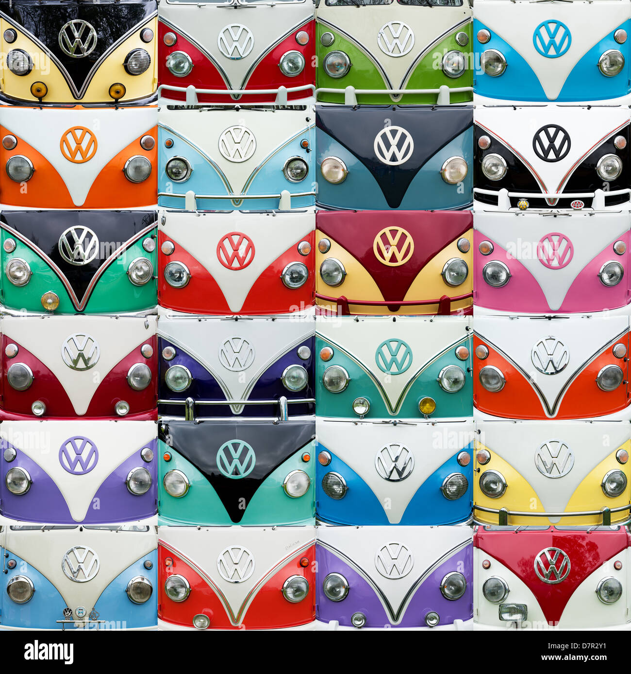 Vw Split Screen Vector VW Split Screen Volkswagen camper van composition Stock Photo - Alamy