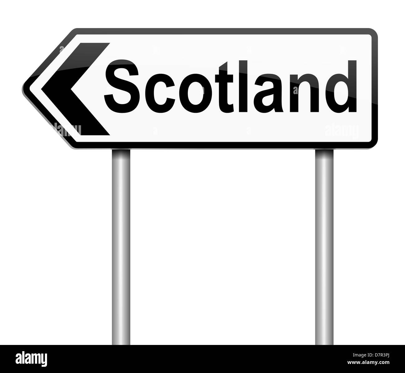 Scotland sign. Stock Photo