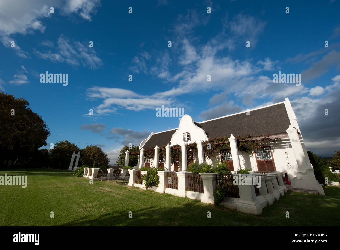 Cape Dutch manor house, Meerlust Wine Estate, near Stellenbosch, South