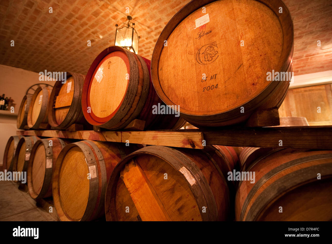 Wine cellar, Camberley wines, Stellenbosch, South Africa Stock Photo