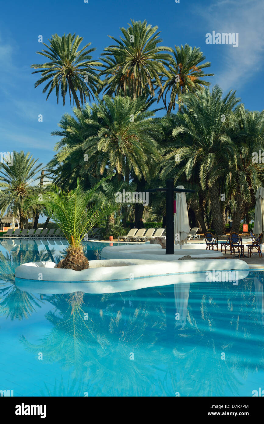 Swimming Pool, Odyssee Resort, Zarsis, Tunisia Stock Photo
