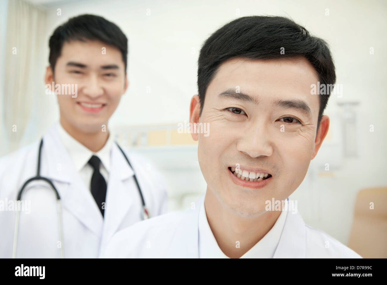 Portrait two young doctors hi-res stock photography and images - Alamy