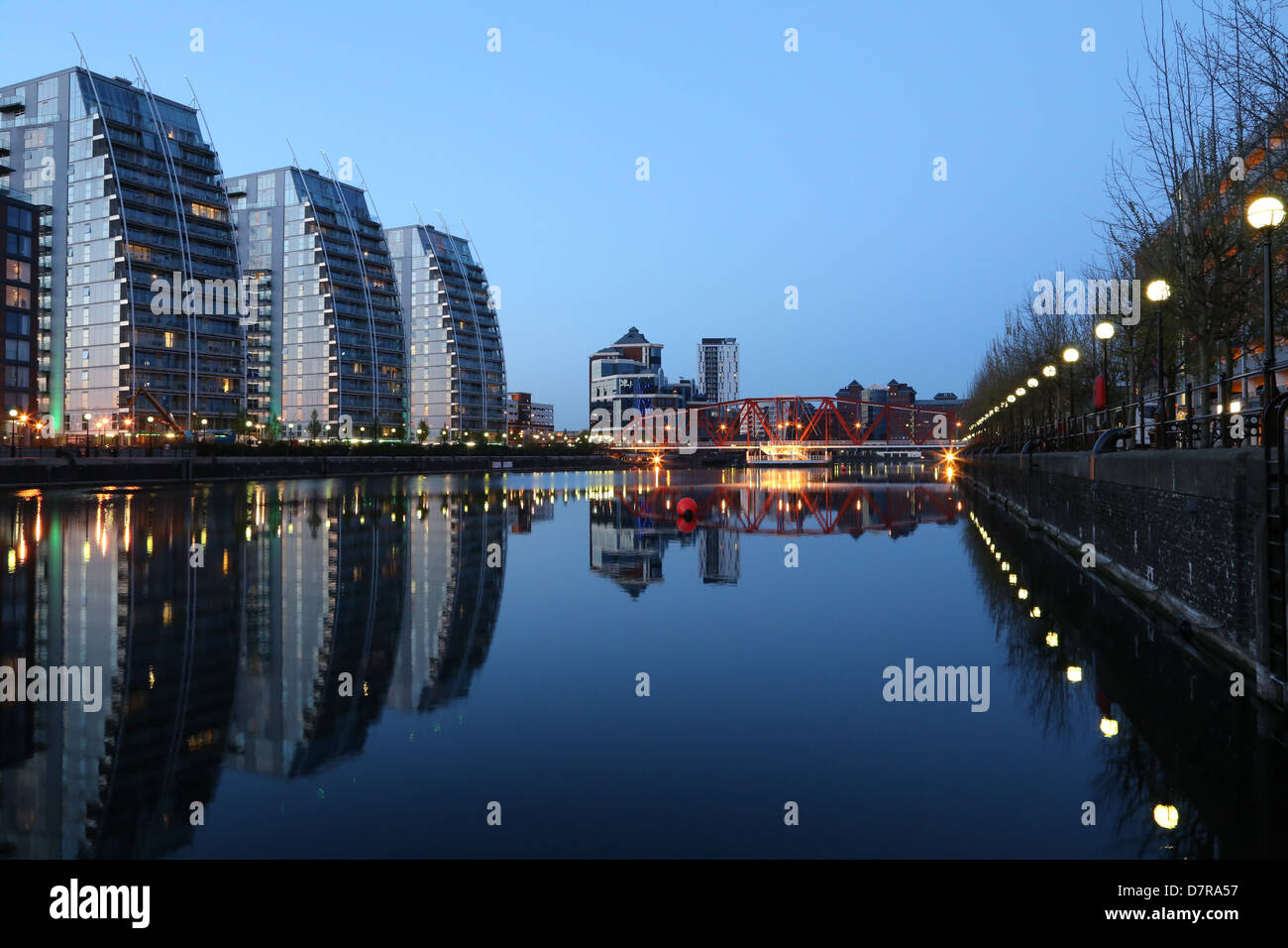 NV Buildings, Salford Quays, apartments designed by Broadway Malyan Stock Photo