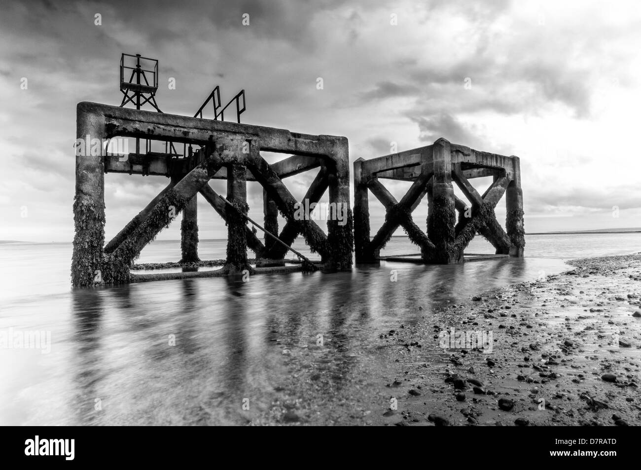 World war two concrete structure Black and White Stock Photos & Images ...