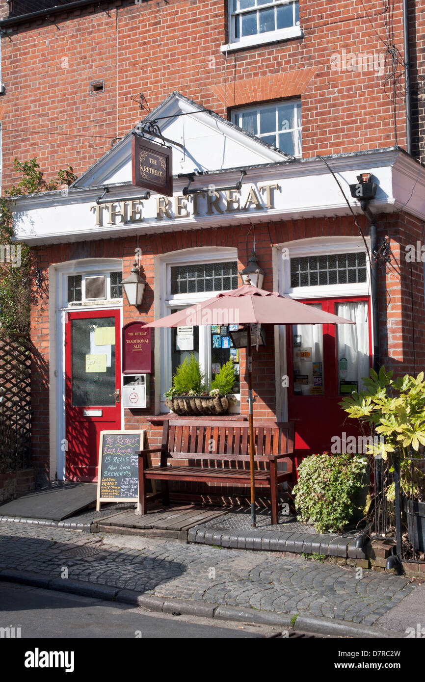 The Retreat public house in the town of Reading in the South of England Stock Photo