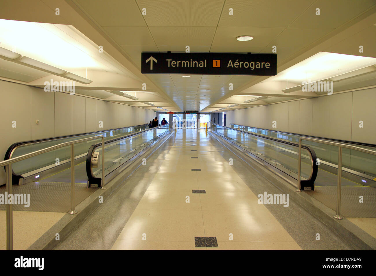 Airport Corridor Stock Photo