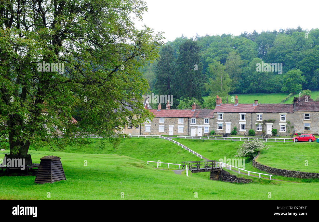 North Yorkshire Moors village of Hutton Le Hole. Stock Photo