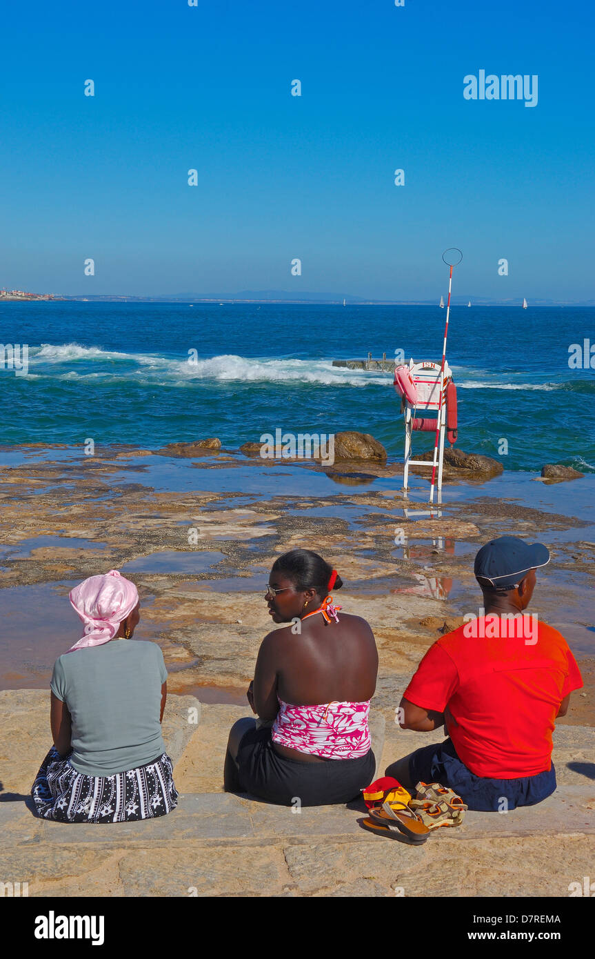 Estoril, Tamariz beach, Lisbon coast, Portugal, Europe Stock Photo