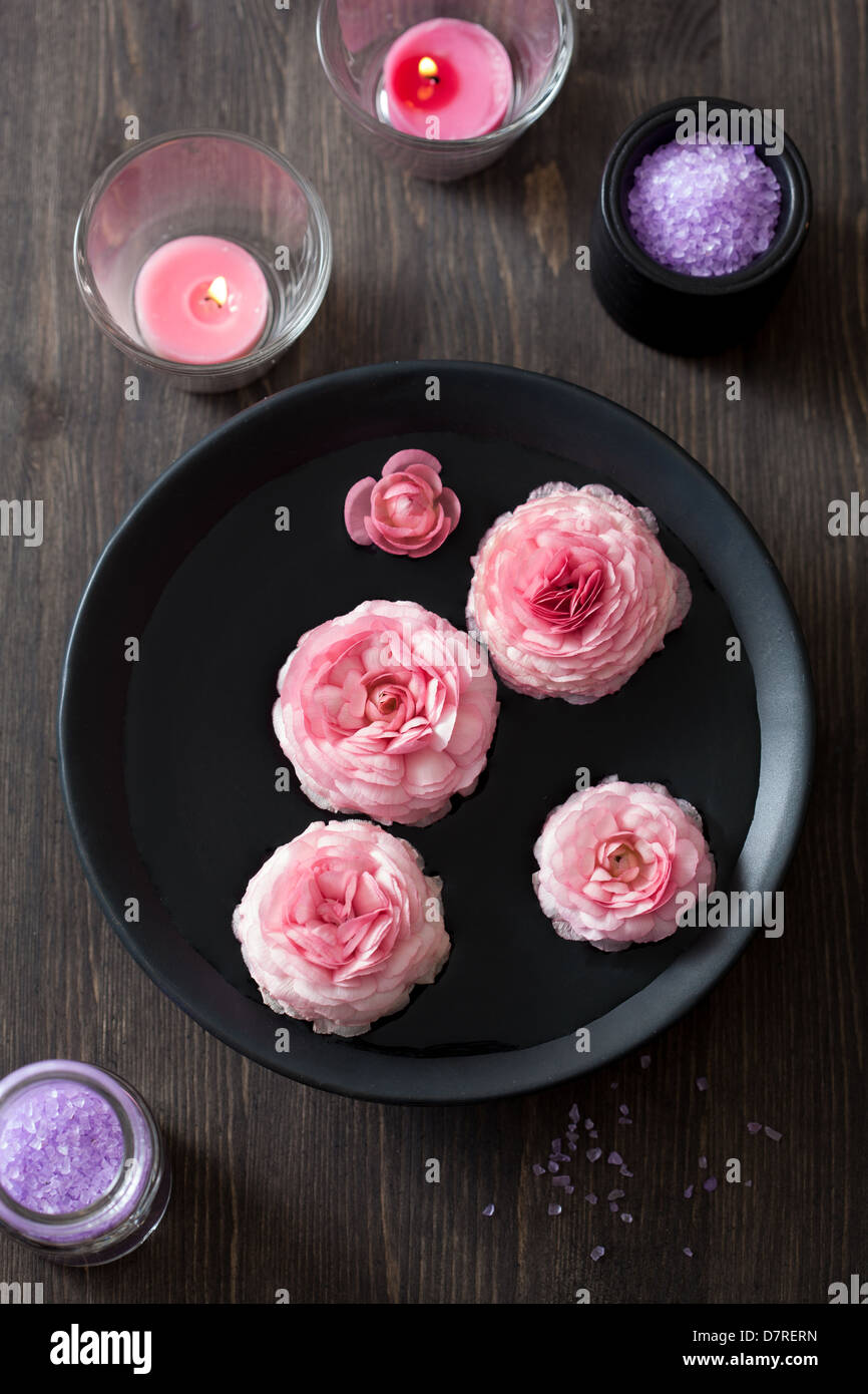 Candle water bowl flowers hires stock photography and images Alamy