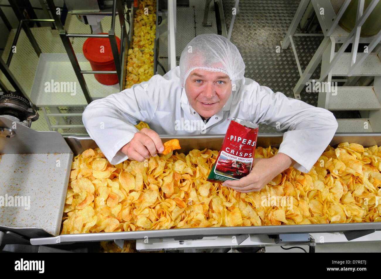 Farmer Alex Albone who has created a successful business Piper Crisps ...