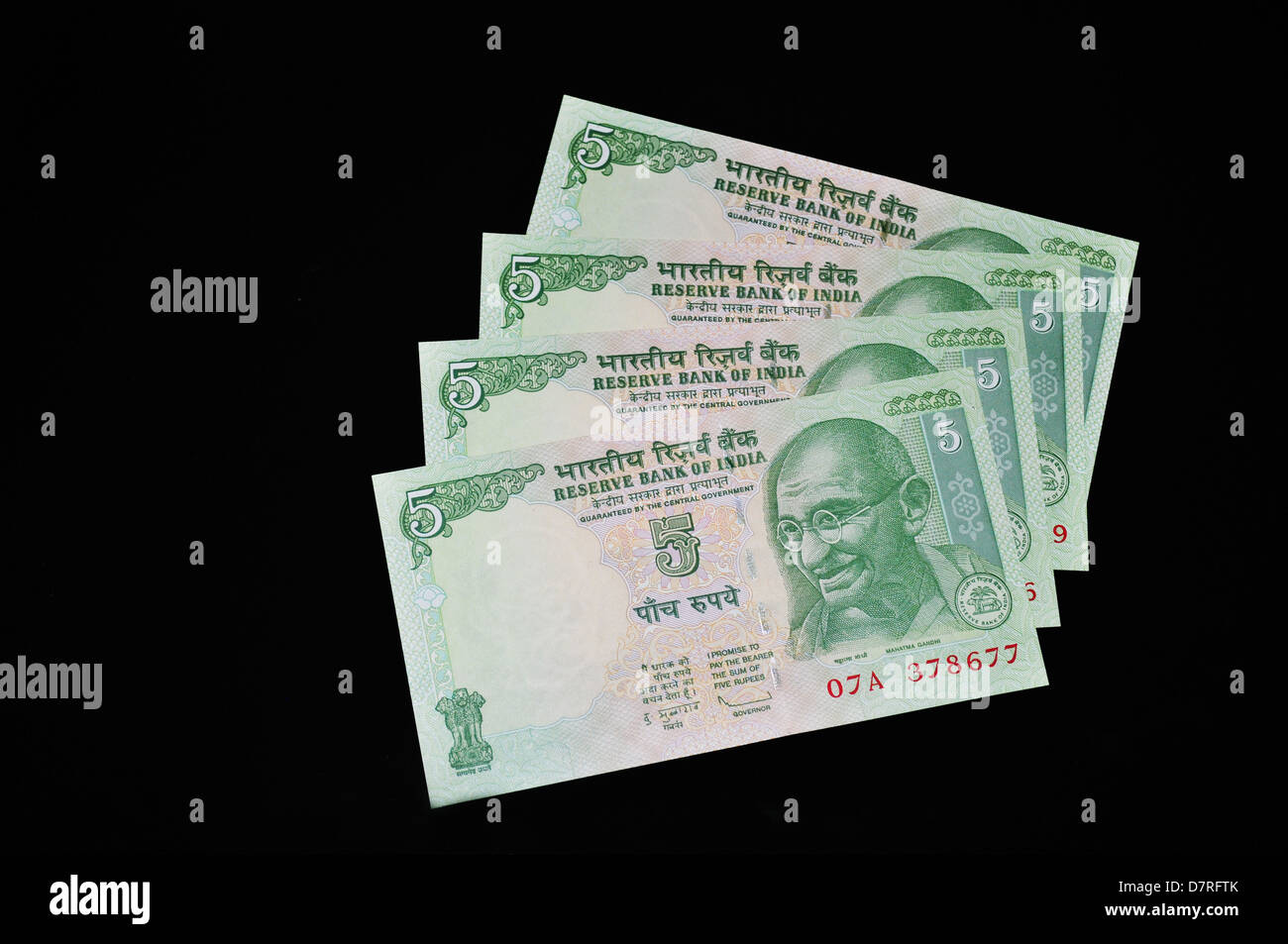Indian currency notes Stock Photo