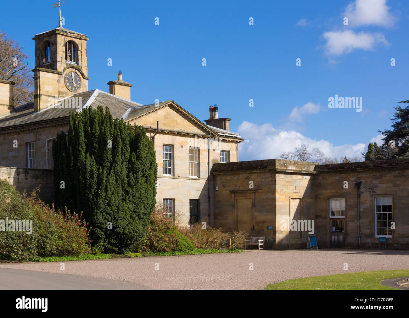 Howick Hall in Northumberland, the home of Earl Grey. Stock Photo