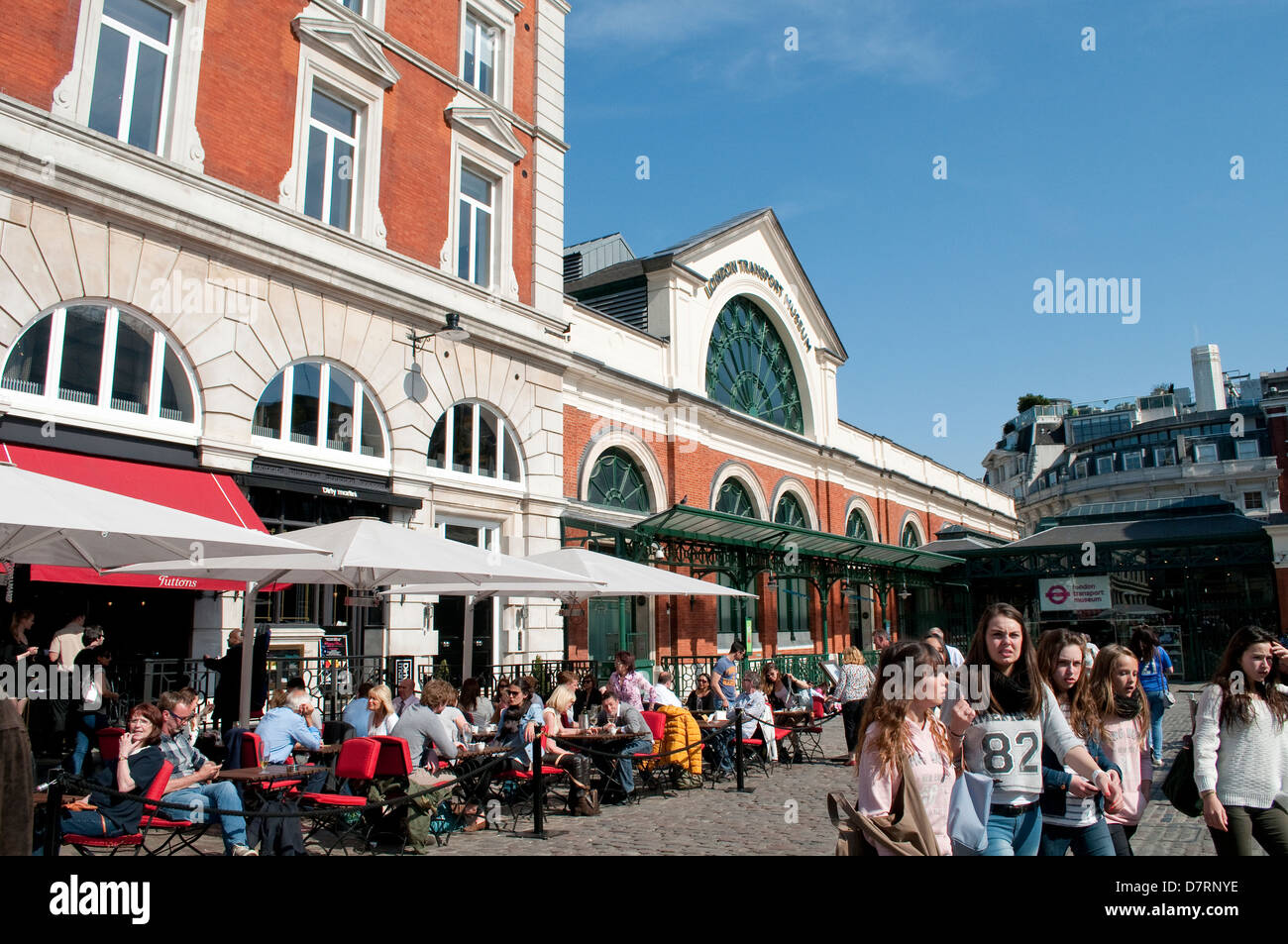 Outdoor cafe, Covent Garden, London, UK Stock Photo - Alamy