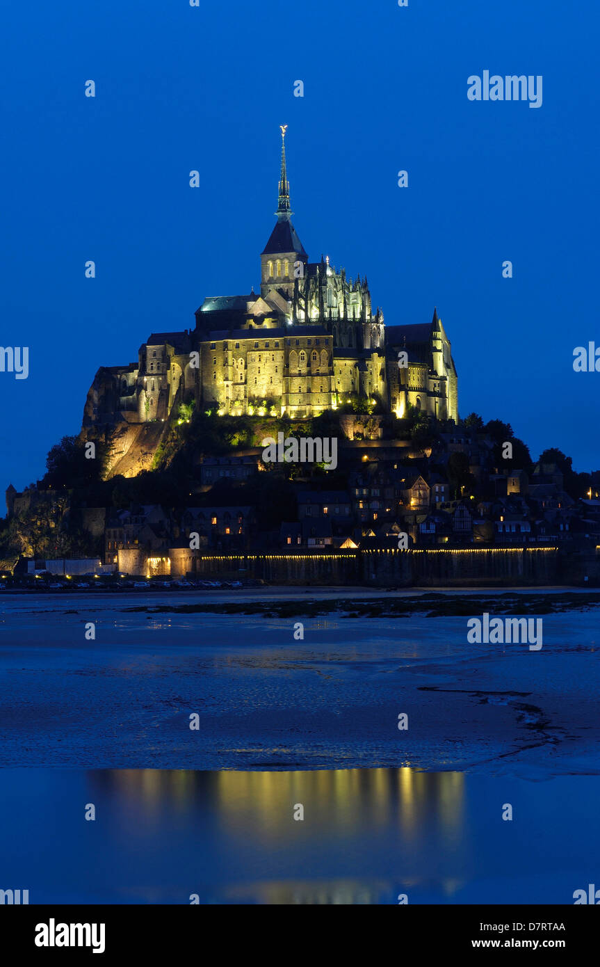 Mont-Saint-Michel (Benedictine abbey). Normandy. France Stock Photo