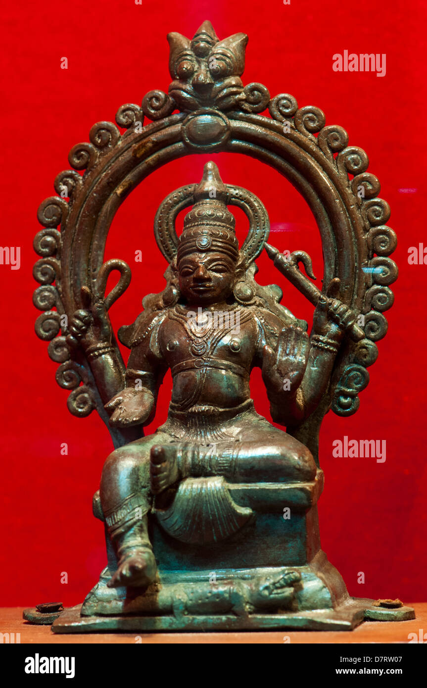 Lord Shiva stone statue Stock Photo