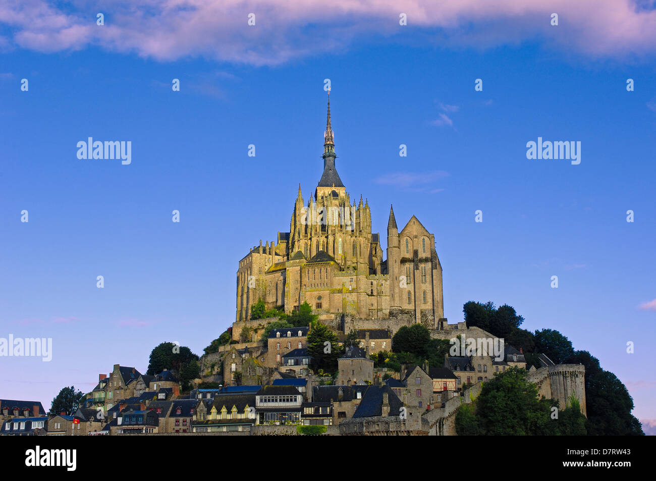 Mont-Saint-Michel (Benedictine abbey). Normandy. France Stock Photo