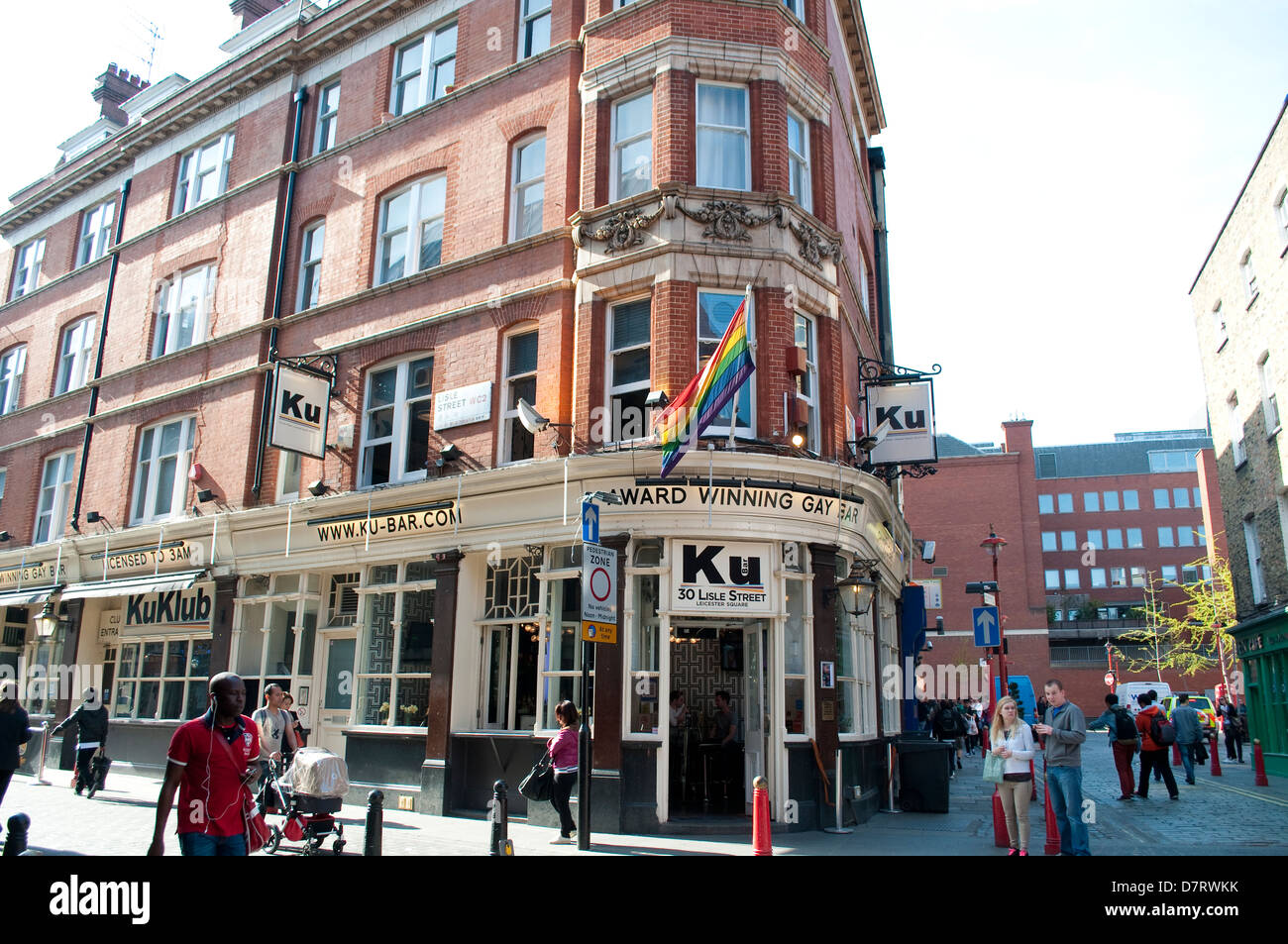 Ku bar, Lisle Street, Soho, London, UK Stock Photo