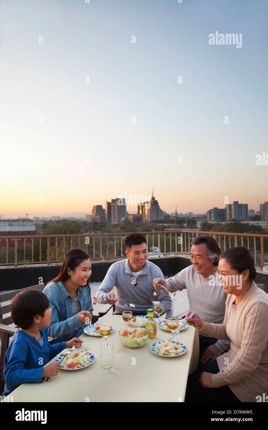 Family barbeque party Stock Photo Alamy