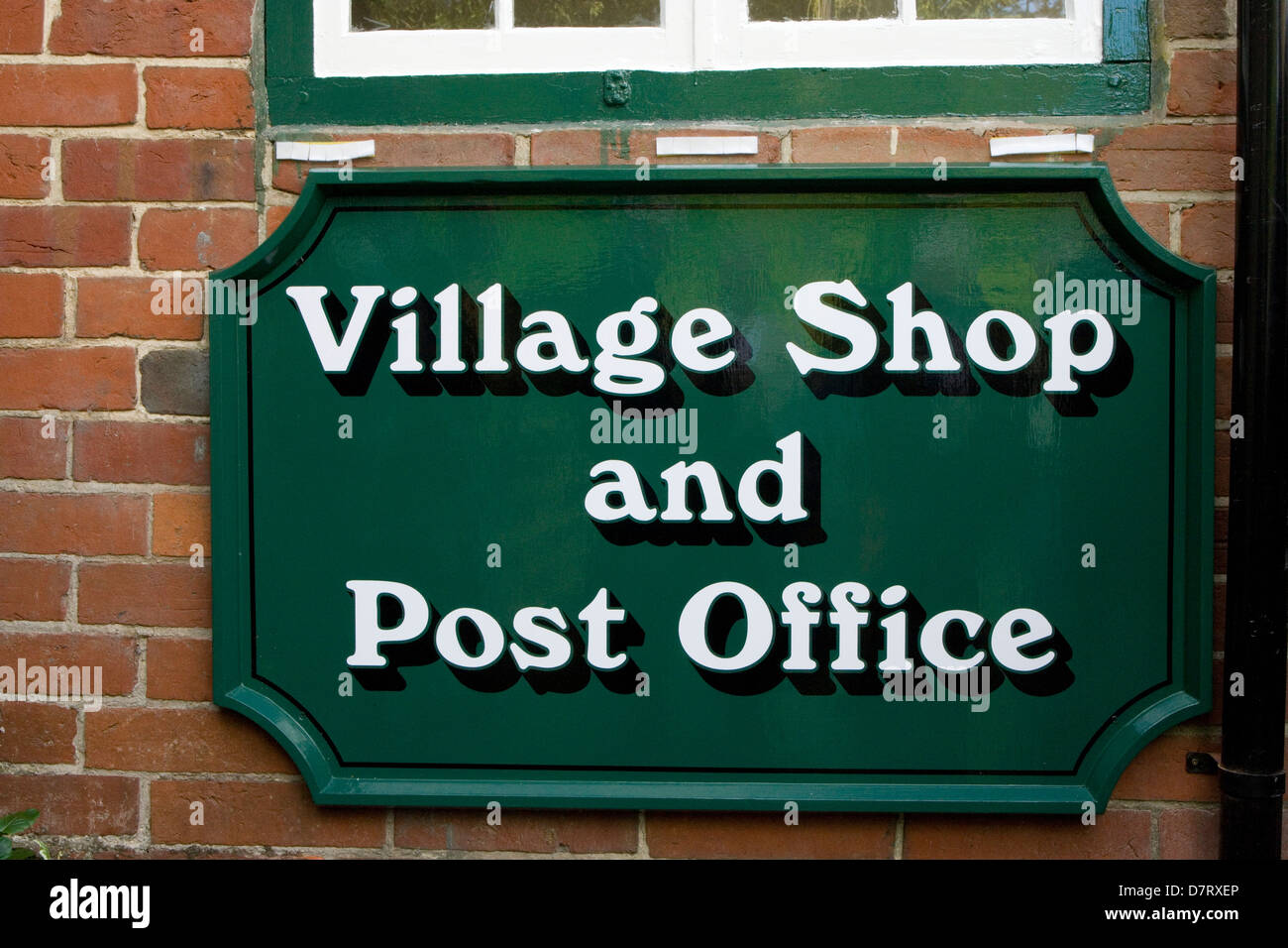village store & post office sign Stock Photo Alamy