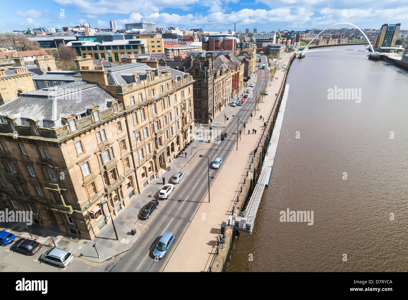 Aerial view river tyne newcastle upon tyne hi-res stock photography and ...