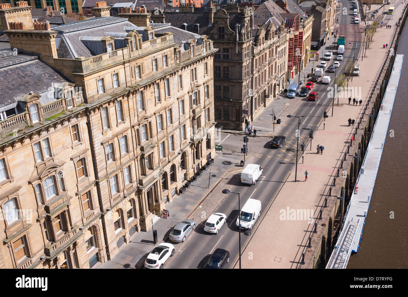 Aerial view of newcastle upon tyne hi-res stock photography and images ...