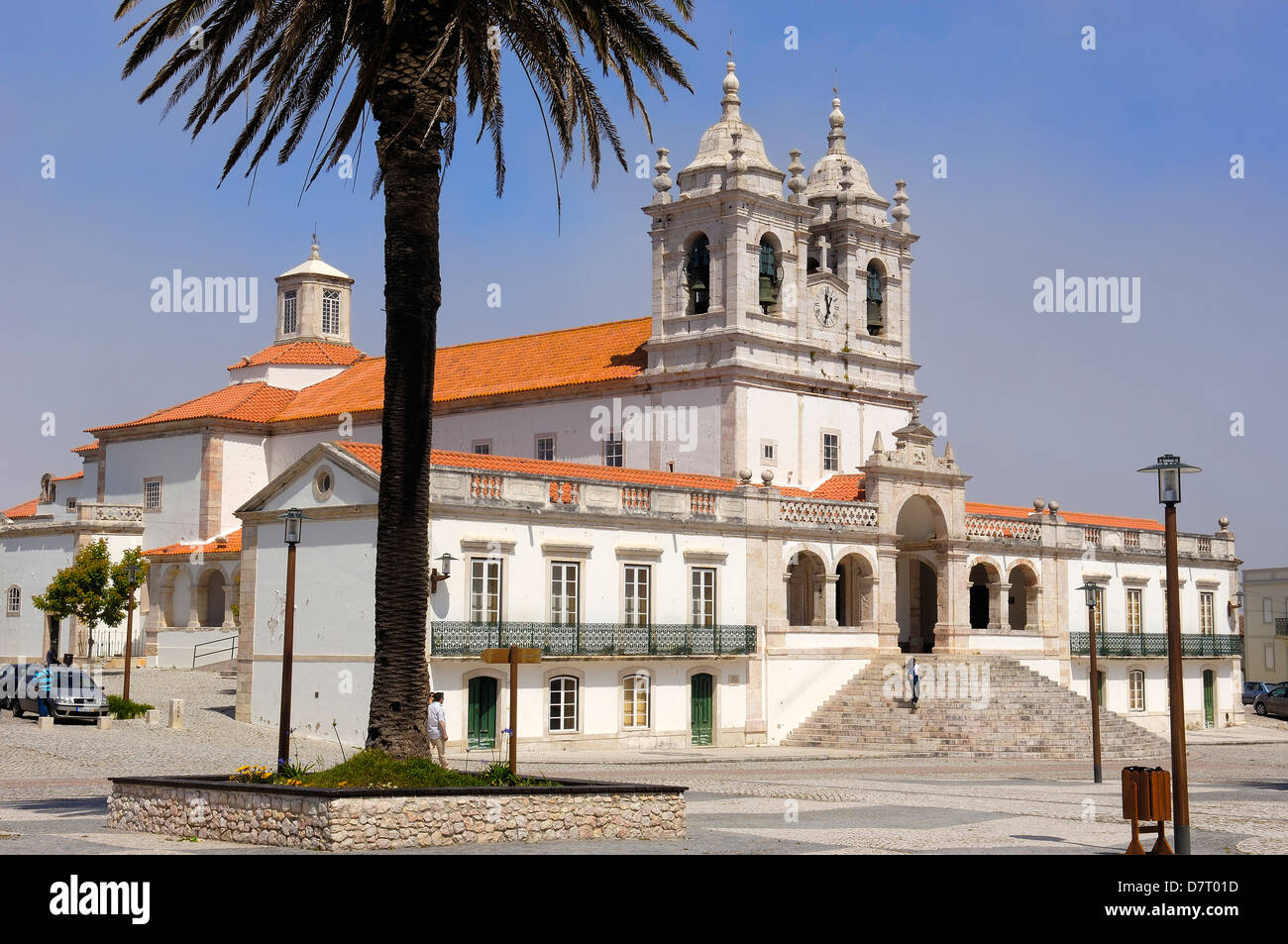 Nazare, Nossa senhora da Nazare Church, Our Lady of Nazare church, Sitio, Leiria distric. Estremadura. Portugal Stock Photo