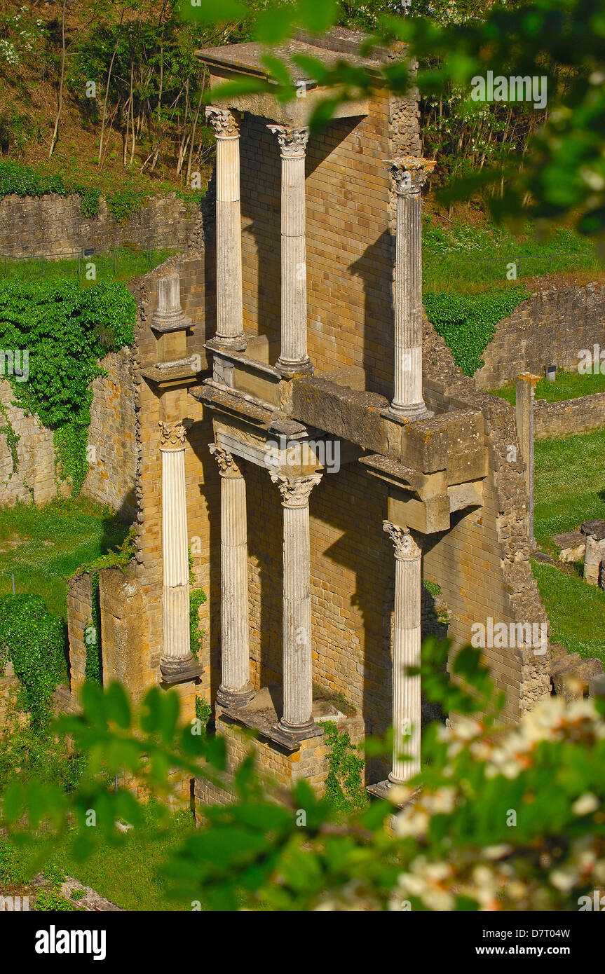 Volterra, Roman theatre, Tuscany, Italy, Europe Stock Photo