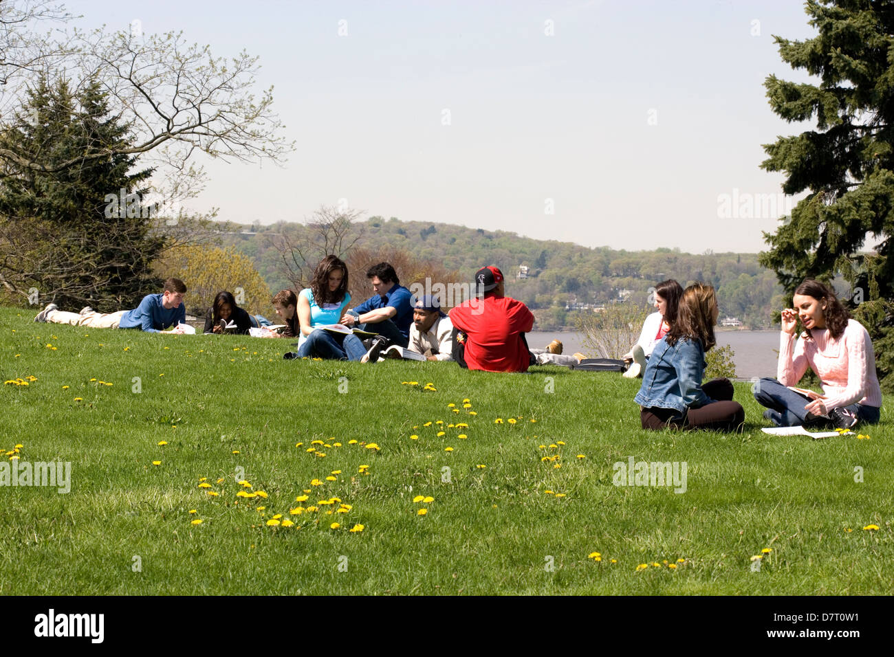 Students at Mercy College, New York Stock Photo